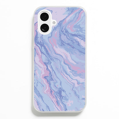 Purple Cloudy Marble  - Marble Phone Case for iPhone 16 Plus