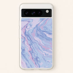 Purple Cloudy Marble  - Marble Phone Case for Google Pixel 8 Pro
