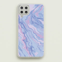 Purple Cloudy Marble  - Marble Phone Case for Galaxy A12
