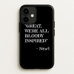 Great, We're All Bloody Inspired - Newt  - Maze Runner Phone Case for iPhone 12 / 12 Pro