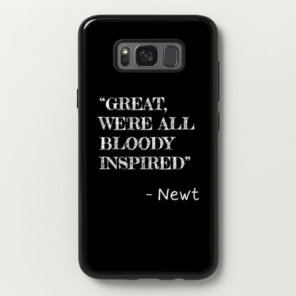 Great, We're All Bloody Inspired - Newt  - Maze Runner Phone Case for Galaxy S8 Plus