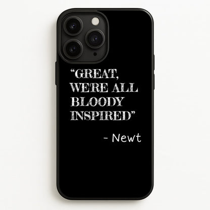 Great, We're All Bloody Inspired - Newt  - Maze Runner Phone Case for iPhone 11 Pro