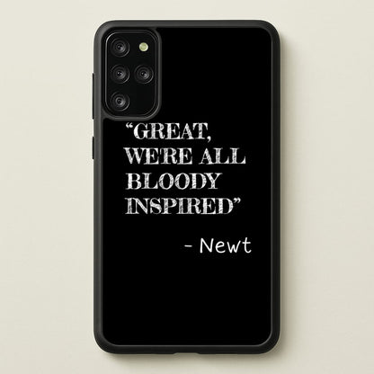 Great, We're All Bloody Inspired - Newt  - Maze Runner Phone Case for Galaxy S20 Plus