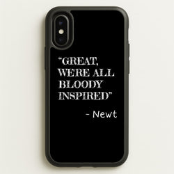 Great, We're All Bloody Inspired - Newt  - Maze Runner Phone Case for iPhone X / XS