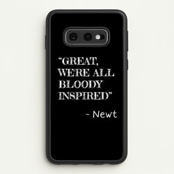 Great, We're All Bloody Inspired - Newt  - Maze Runner Phone Case for Galaxy S10e