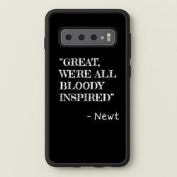 Great, We're All Bloody Inspired - Newt  - Maze Runner Phone Case for Galaxy S10 Plus