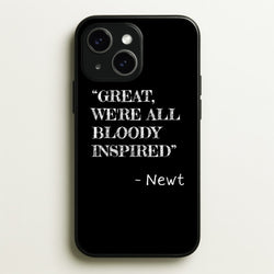 Great, We're All Bloody Inspired - Newt  - Maze Runner Phone Case for iPhone 14 Plus