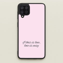 If This Is Love, Love Is Easy - McBand  - McFly Phone Case for Galaxy A12