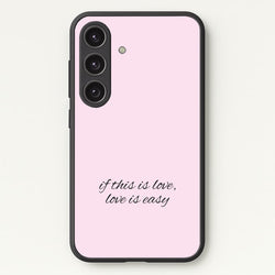 If This Is Love, Love Is Easy - McBand  - McFly Phone Case for Galaxy S24FE