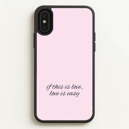 If This Is Love, Love Is Easy - McBand  - McFly Phone Case for iPhone XS Max
