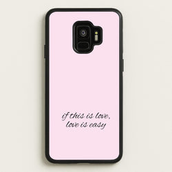 If This Is Love, Love Is Easy - McBand  - McFly Phone Case for Galaxy S9