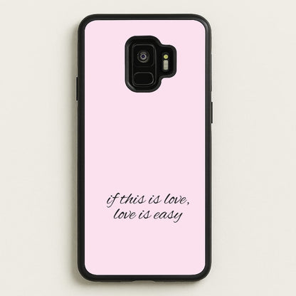 If This Is Love, Love Is Easy - McBand  - McFly Phone Case for Galaxy S9