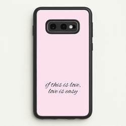 If This Is Love, Love Is Easy - McBand  - McFly Phone Case for Galaxy S10e
