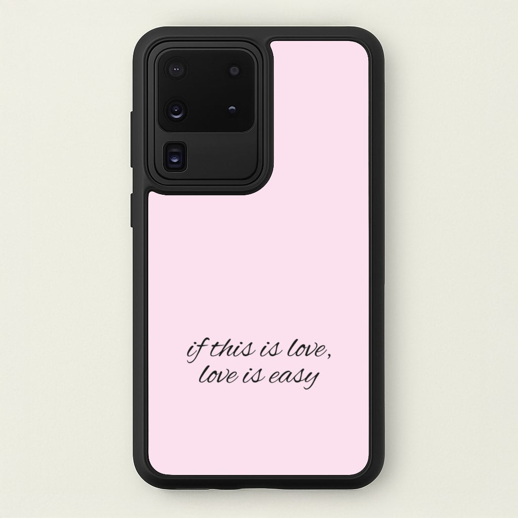 If This Is Love, Love Is Easy - McBand  - McFly Phone Case for Galaxy S20 Ultra