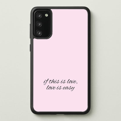If This Is Love, Love Is Easy - McBand  - McFly Phone Case for Galaxy S20FE