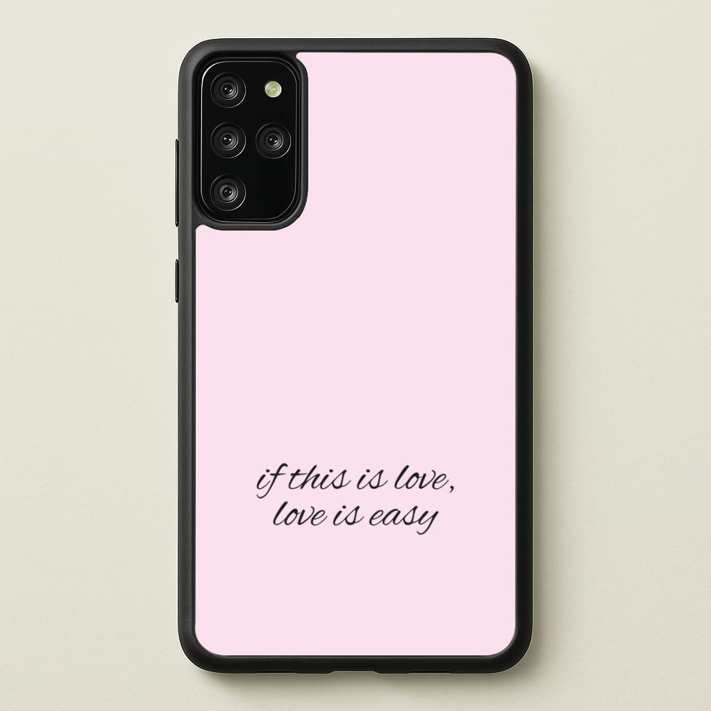 If This Is Love, Love Is Easy - McBand  - McFly Phone Case for Galaxy S20 Plus