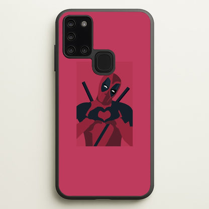 DP heart  - Marvel Phone Case for Galaxy A21s