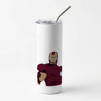 Iron man mask Skinny Tumbler