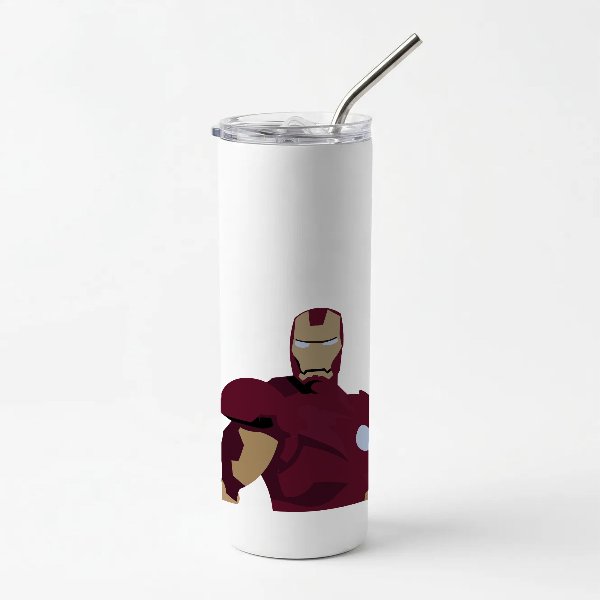Iron man mask Skinny Tumbler