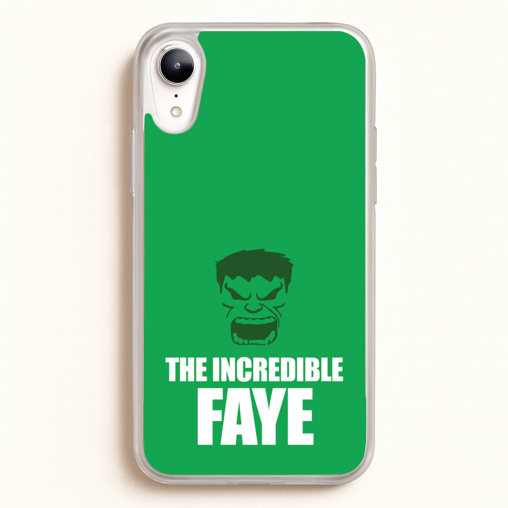 Hulk - Personalised Superhero Comic  - Marvel Phone Case for iPhone XR