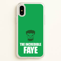 Hulk - Personalised Superhero Comic  - Marvel Phone Case for iPhone X / XS