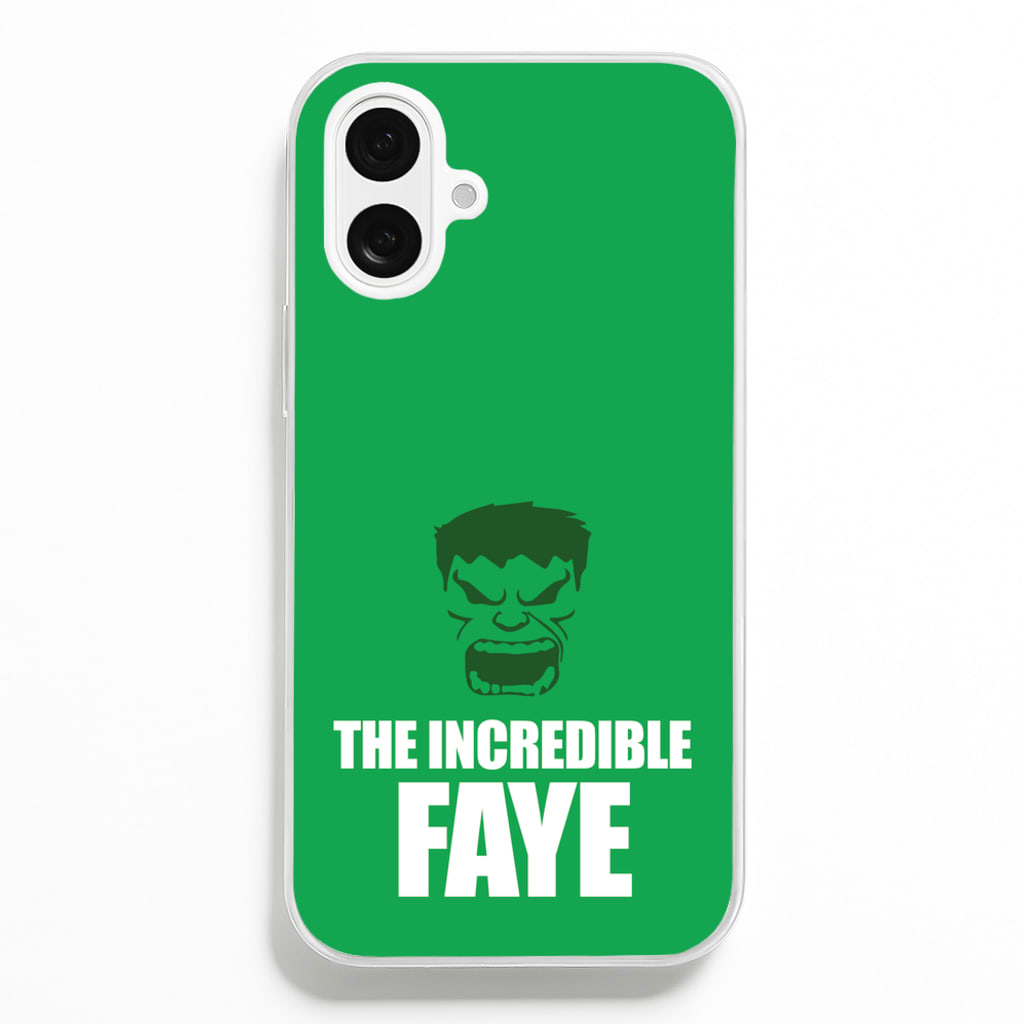 Hulk - Personalised Superhero Comic  - Marvel Phone Case for iPhone 16 Plus