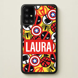 Collage - Personalised Superhero Comic  - Marvel Phone Case for Galaxy A71
