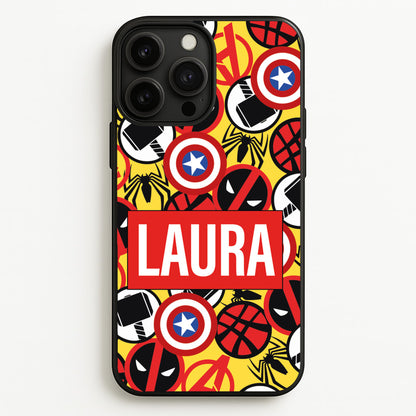Collage - Personalised Superhero Comic  - Marvel Phone Case for iPhone 13 Pro Max