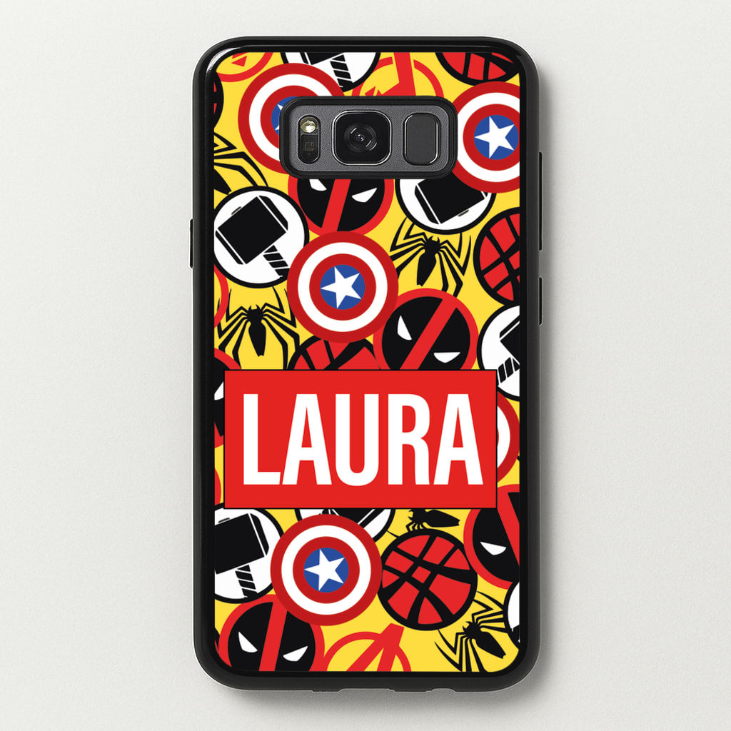 Collage - Personalised Superhero Comic  - Marvel Phone Case for Galaxy S8 Plus