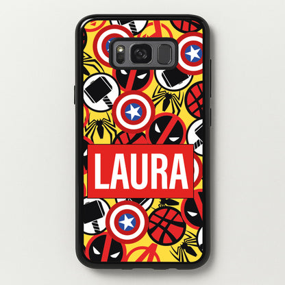 Collage - Personalised Superhero Comic  - Marvel Phone Case for Galaxy S8 Plus