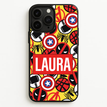 Collage - Personalised Superhero Comic  - Marvel Phone Case for iPhone 11 Pro Max