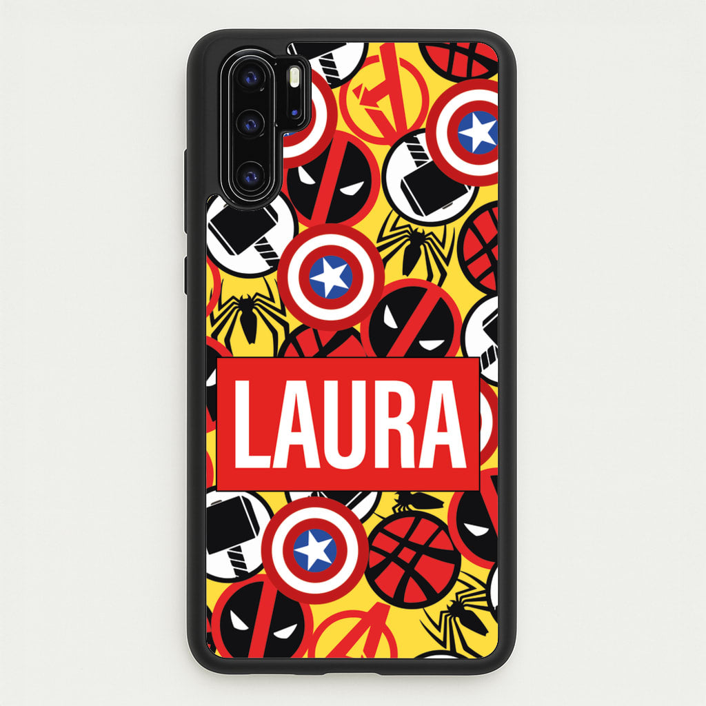 Collage - Personalised Superhero Comic  - Marvel Phone Case for Huawei P30 Pro