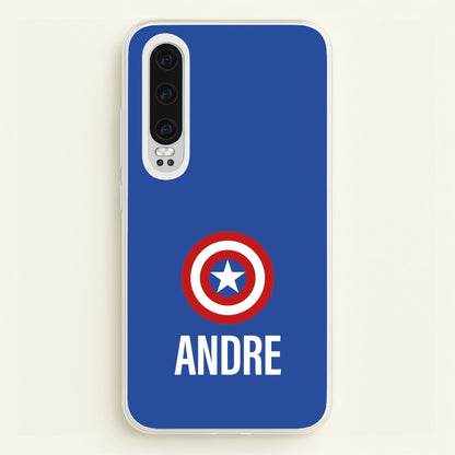 Captain America - Personalised Superhero Comic  - Marvel Phone Case for Huawei P30