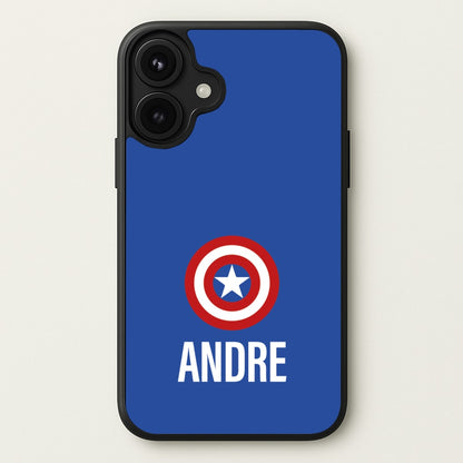 Captain America - Personalised Superhero Comic Phone Case for iPhone 17