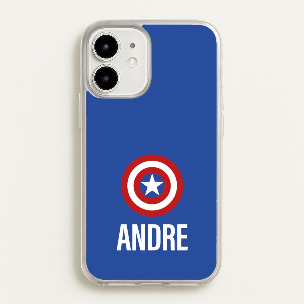 Captain America - Personalised Superhero Comic  - Marvel Phone Case for iPhone 12 Mini