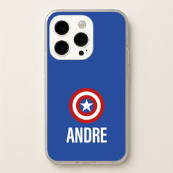 Captain America - Personalised Superhero Comic  - Marvel Phone Case for iPhone 15 Pro