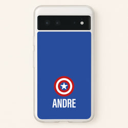 Captain America - Personalised Superhero Comic  - Marvel Phone Case for Google Pixel 6