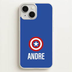 Captain America - Personalised Superhero Comic  - Marvel Phone Case for iPhone 13 Mini