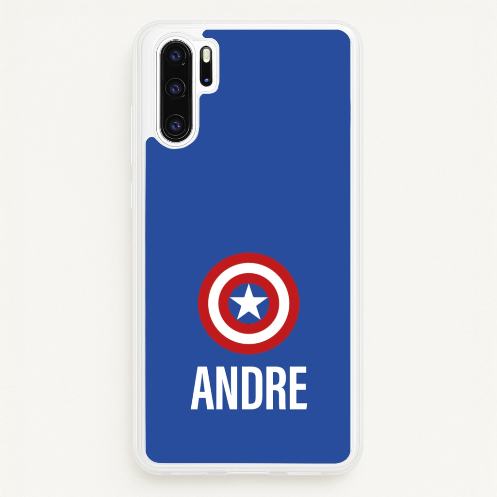 Captain America - Personalised Superhero Comic  - Marvel Phone Case for Huawei P30 Pro