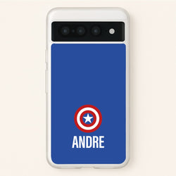 Captain America - Personalised Superhero Comic  - Marvel Phone Case for Google Pixel 7 Pro
