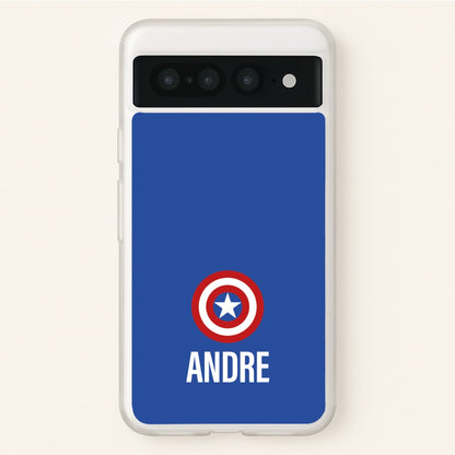 Captain America - Personalised Superhero Comic  - Marvel Phone Case for Google Pixel 7 Pro