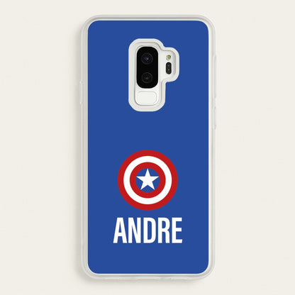 Captain America - Personalised Superhero Comic  - Marvel Phone Case for Galaxy S9 Plus