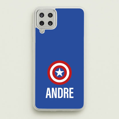 Captain America - Personalised Superhero Comic  - Marvel Phone Case for Galaxy A12