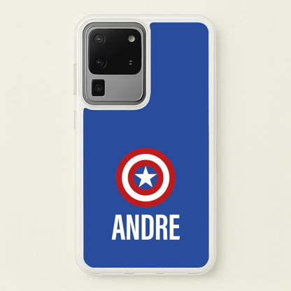 Captain America - Personalised Superhero Comic  - Marvel Phone Case for Galaxy S20 Ultra