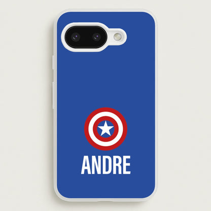 Captain America - Personalised Superhero Comic  - Marvel Phone Case for Google Pixel 9a
