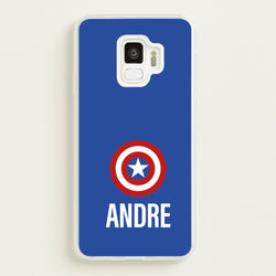 Captain America - Personalised Superhero Comic  - Marvel Phone Case for Galaxy S9