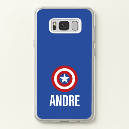 Captain America - Personalised Superhero Comic  - Marvel Phone Case for Galaxy S8 Plus