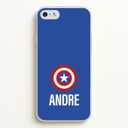 Captain America - Personalised Superhero Comic  - Marvel Phone Case for iPhone 5 / 5s / SE 2016