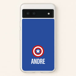 Captain America - Personalised Superhero Comic  - Marvel Phone Case for Google Pixel 7a