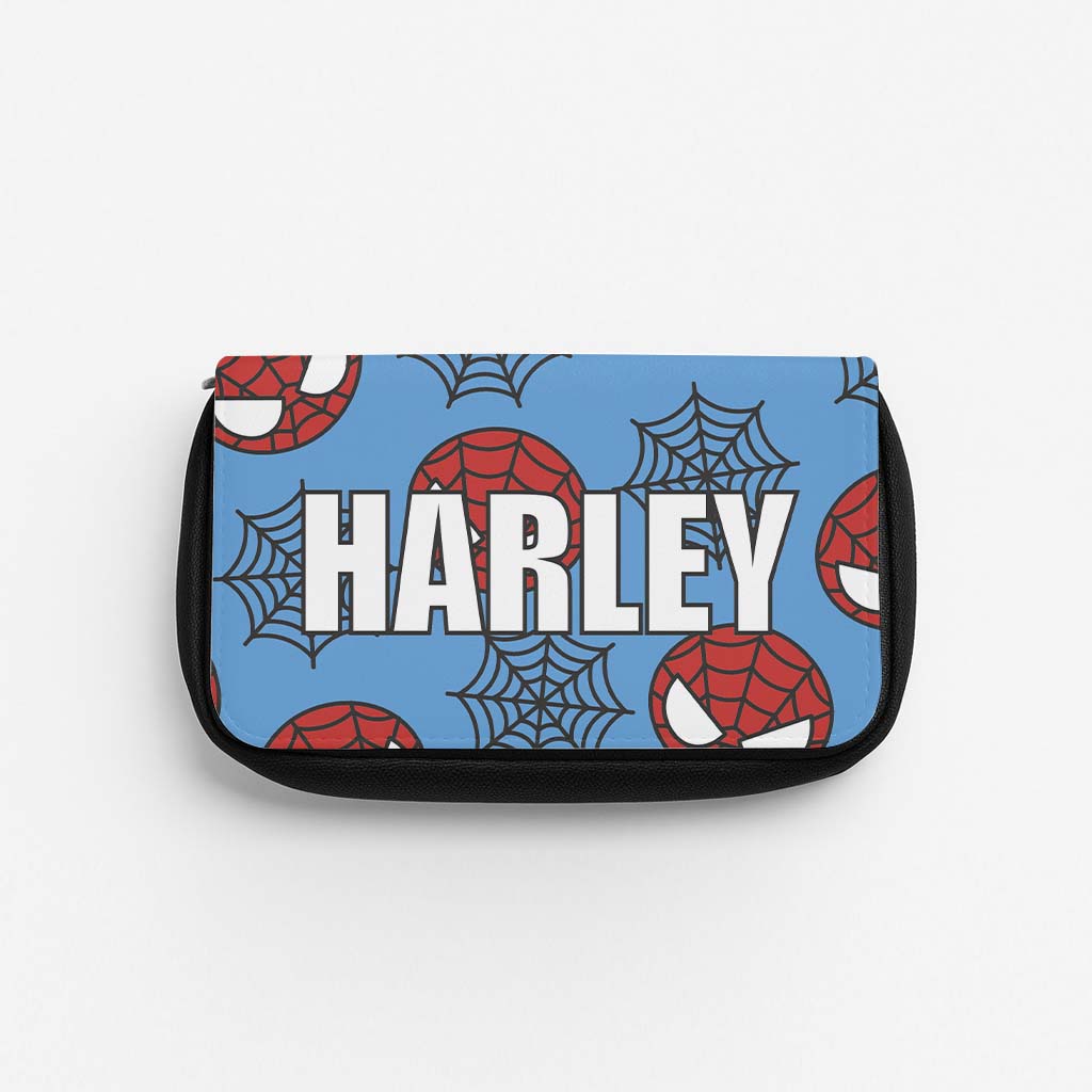 Spiderman And Webs - Personalised Superhero Comic Pencil Case